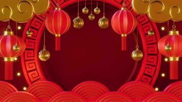 Chinese new year background animation video