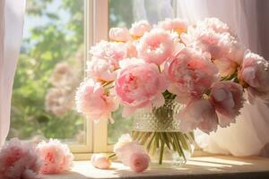 AI generated Elegant Flower Background photo