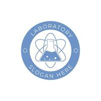 Test Tube object laboratory simple science logo, Consider incorporating a stylized, clean and minimalist design vector
