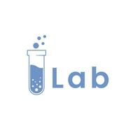 yo laboratorios prueba tubo objeto laboratorio sencillo Ciencias logo, considerar incorporando un estilizado, limpiar y minimalista diseño vector