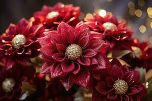 AI generated Elegant Flower Background photo