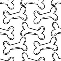 Seamless vector pattern with bones. Halloween background . Pattern with bones. Vector illustration.