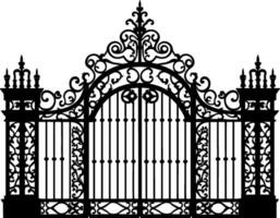 Gate or fence icon design isolated on white background. Vector illustration. AI generated illustration.