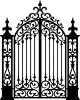 Gate or fence icon design isolated on white background. Vector illustration. AI generated illustration.