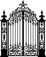 Gate or fence icon design isolated on white background. Vector illustration. AI generated illustration.