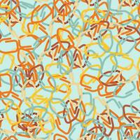 Bright seamless pattern of knitting markers on a blue background vector