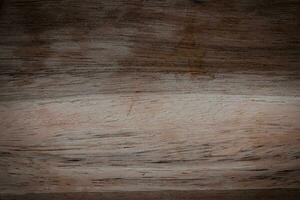 The texture of the chopping board. Dark wooden background. photo