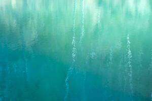 Abstract turquoise background. The surface of the blue lake. photo