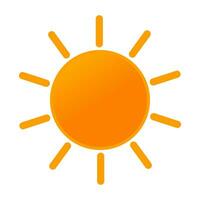 Sun vector icon design, good for website, social media, mobile app and UI illustration