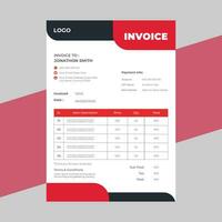 Geometric architecture project invoice vector