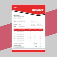 Geometric architecture project invoice vector