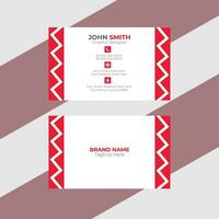 Professional corporate business card template vector