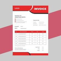 Geometric architecture project invoice vector