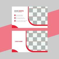 Modern and clean professional business card template vector