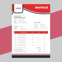 Geometric architecture project invoice vector