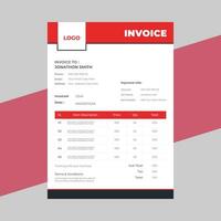 Geometric architecture project invoice vector