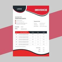 Geometric architecture project invoice vector