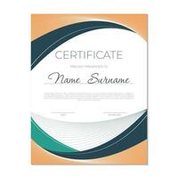 certificate design template vector