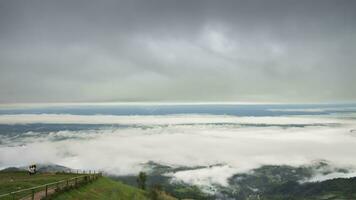 cloudy on sky over the mountain at tropicana video