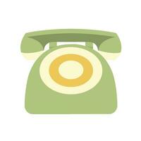 Flat Simple Illustration Of Telephone vector