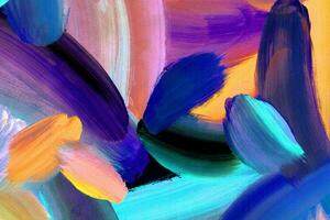 Blue colorful abstract background photo