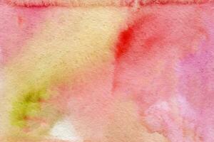 pink red-yellow watercolor background texture photo