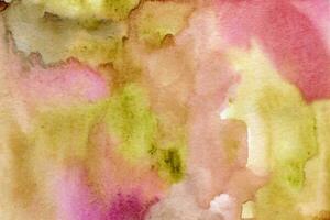 Pink red-green watercolor background texture photo