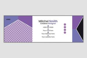 corporate business email signature templates vector