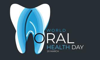 World Oral Health day. background, banner, card, poster, template. Vector illustration.