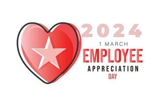 National Employee Appreciation Day. background, banner, card, poster, template. Vector illustration.