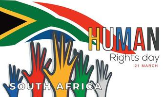 South Africa Human Rights Day. background, banner, card, poster, template. Vector illustration.