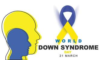 World Down Syndrome Day. background, banner, card, poster, template. Vector illustration.