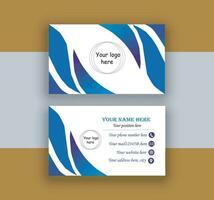 Clean professional visiting card template. vector