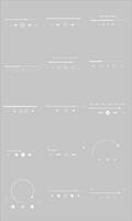 Music Player Interface Elements Set vector