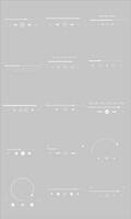 Music Player Interface Elements Set vector