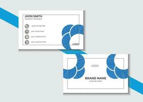 modern vector modern business card design for business and personal use