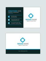 Corporate and Modern Creative and Clean Business Card Design Template vector