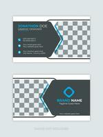 Corporate and Modern Creative and Clean Business Card Design Template vector