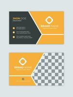 Corporate and Modern Creative and Clean Business Card Design Template vector