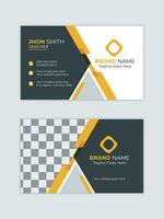 Corporate and Modern Creative and Clean Business Card Design Template vector