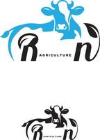 cow company logo vector