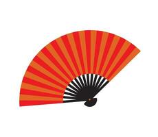 Japanese And Chinese Folding Hand Fan Icon vector