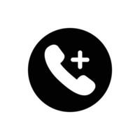 Telephone icon symbol for app and messenger vector