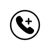 teléfono icono símbolo para aplicación y Mensajero vector
