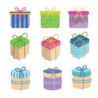 Hand drawn christmas gift collection vector