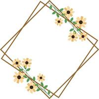 wild flower frames, for decorating invitations, greeting cards, other designs vector