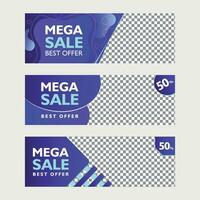 offer templates for product banner, in vector
