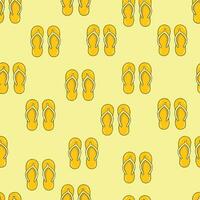 Summer slippers pattern vector