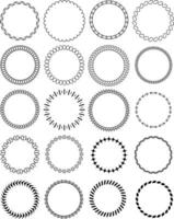 Circle Frame Element vector