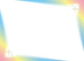 Rectangular blurred gradient border. Vector illustration.